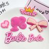 Cabeça de beleza Barbie Cartão de palavras Barbie acessórios DIY grampo de cabelo de cola flexível PVC decoração concha de celular fone de ouvido patch para sapato