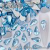 Strass de Vidro Cristal em Formato de Melão 5*8mm com Verso Plano, Série Deslumbrante de Decorações para Arte de Unhas, Atacado para Unhas Adesivas