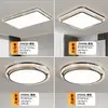 Luminária de Teto Retangular Criativa em Preto e Branco para Sala de Estar, Iluminação de Quarto, Iluminação para Decoração Residencial Zhongshan, Conjunto de Iluminação Doméstica para a Casa Toda