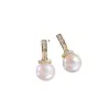 Acessórios DIY Prata de Lei S925 Configurações para Brincos de Pérola Chupeta Studs de Zircônia Cúbica em Formato T Prata Configurações Acessórios 8-12mm