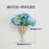 Cesta de flores de parede por atacado decoração de meia parede vime pendurado na parede flor seca pequena cesta suspensa pendurada cesta de parede pendurada vaso de flores