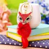 Chaveiro de Raposa da Coleção Coroa Cravejada de Diamantes para Carro, Pingente de Bolsa Feminina, Argola de Chaveiro de Metal, Presente Transfronteiriço, Atacado