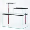Acuario ecológico personalizado para uso doméstico, pecera de cristal con sistema integrado de separación seco-húmedo, adecuada para exhibición en la sala de estar