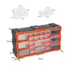 Estante de Almacenamiento de Tablero Perforado de Plástico con Cajas Inclinadas, Estante Combinado para Herramientas de Ferretería, Duradero y Resistente a Impactos
