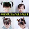 Pequeña liga de goma para niños, banda para el cabello para el pulgar, cuerda para la cabeza de bebé que no daña el cabello, pequeña elástica, lazo para bebé, pequeño accesorio para el cabello para mujeres