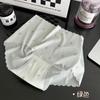 Calças de máscara nuas ultrafinas de seda gelada com estampa doce, algodão sem rastros, fundo respirável, secagem rápida, cintura média, calcinhas para meninas