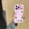 Funda de Teléfono Ins Flor Colorida Ojos Grandes Pequeño Jade Adecuada para Apple 17Pm Funda de Teléfono para Chicas con Buen Aspecto Iphone16/15