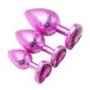 Nuevo Producto Flor de Hielo Artesanal Corazón de Metal Forma de Corazón Anal para Uso en Exteriores, Tapón Anal Unisex para Hombres y Mujeres, Juguete Sexual