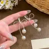 Qingtao Xi Ying Arete de Perla Estilo Coco Francés Aretes Diseño de Nicho Sentido de Diseño Aretes de Lujo Ligero Venta al por Mayor