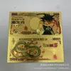 Serie Dragon Ball 7+5 Moneda de Plástico con Foil Dorado Artesanía Fábrica Se Puede Pedir