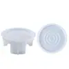 Caixa de Armazenamento para Porta-Copos de Resina Cristal com Papoula Molde de Silicone Porta-Copos Redondo Listrado Conjunto de Armazenamento Molde de Silicone