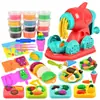 Juego de moldes para máquina de fideos de fruta y verdura de arcilla de colores transfronteriza, preescolar, hecho a mano, plastilina, casa de juegos para niños, juguetes DIY