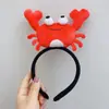 Diadema de Personaje de Dibujo Animado Japonés y Coreano, Alien de Tres Ojos, Tiburón, Cabeza de Dinosaurio, Pinza para el Cabello para Lavarse la Cara, Estilo de Diadema Original y Lindo