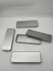 Caixa de Lata Retangular Personalizada para Maquiagem Caixa de Lata para Armazenamento de Pincéis de Maquiagem com Cabo Longo Ferramentas de Beleza Caixa Quadrada de Metal com Tampa Superior e Inferior