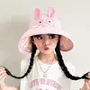 Chapéu de desenho animado com aba larga, estilo fino, sem copa, para bebês meninas, chapéu de proteção solar de verão para bebês, meninos e crianças