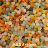 Jade Dourado de Seda de Xinjiang Contas de Abóbora Contas Naturais DIY Ornaments de Jade Dongling Produtos Semi-acabados DIY Estilo Antigo Contas Soltas Atacado