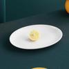 Nuevo Plato Ovalado para Pescado Estilo Japonés para el Hogar, Plato para Pescado al Vapor, Plato Creativo de Color Nórdico, Vajilla para el Hogar y Restaurante