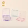 Caja de Sombra de Ojos Plegable Cuadrada Caja de Polvos 10g Hebilla Transparente Rosa en Forma de Corazón Material de Empaque para Maquillaje Cosméticos