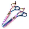 Tijeras de Peluquería Personalizadas Estilo Chino Rosa de 6.0 pulgadas Tijeras para Cortar el Cabello Tijeras Planas Tijeras para Flequillo