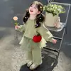 Conjunto de Ropa para Niñas Primavera y Otoño 2026 Nueva Moda Elegante Sudadera para Niñas Pequeñas, Conjunto de Dos Piezas de Otoño Súper Lindo para Niños