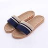 Pantuflas de Lino Pantuflas para Casa Pantuflas de Interior Piso de Madera Silenciosas Antideslizantes Suela Gruesa Pantuflas de Verano para Hombre y Mujer