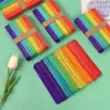 Palitos de Sorvete Cor Natural DIY Palitos de Madeira Coloridos Brinquedos Educativos Palitos de Sorvete Palitos de Madeira Palitos de Picolé Palitos de Sorvete Coloridos Frete Grátis