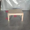 Silla de Golpeo de Madera Maciza Taburete Zen Taburete de Yoga Chino con Patas de Pan Taburete Cuadrado Blanco Crudo Taburete Pequeño Bajo Ventana de Bahía Tatami Silla Zen