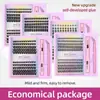 Pestañas Postizas DIY Transfronterizas Europeas y Americanas, Pestañas Postizas de Racimo Grueso, Racimo de Pestañas Postizas DIY