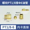 Conector de Tubo de Óleo Deslizante Reto com Rosca Interna e Externa, Conector de Linha de Óleo Pd para Tubo de Cobre e Tubo de Nylon, Bico de Óleo Deslizante Interno Lubrificante