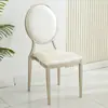 Silla de Hotel Silla de Banquete Silla Sol Dorada Plateada Silla de Salón de Bodas Silla de Comedor de Restaurante Salón de Cristal Respaldo Redondo Silla Electrochapada