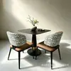 Mesa e Cadeiras para Restaurante de Hotel Escritório de Vendas Loja 4S Mesas e Cadeiras para Recepção e Negociação Loja de Catering Casa de Chá Cafeteria Loja de Chá com Leite Cadeiras