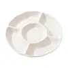 Plato vaporizador de cinco compartimentos para uso doméstico, plato dividido de plástico para cocinar al vapor en una sola olla, vajilla posparto, plato especial para niños y adultos, plato dividido