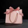 2024 saco de presente de papel em branco DIY festa dobrável pequena bolsa de presente caixa de doces simples
