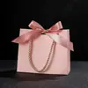 Bolsa de Regalo de Papel en Blanco 2026, Verde Claro, Lista para DIY, Bolso de Mano Pequeño Plegable para Recuerdos de Fiesta y Dulces