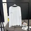 [En Stock] Sudadera de Manga Larga Vc para Mujer Primavera y Verano Nuevo Estilo Coreano Holgada Cuello Redondo Sudadera Camisa con Letras
