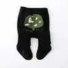 Meia-calça Infantil Outono e Inverno Forrada com Lã Leggings de Desenho Animado para Meninas Lã Fina Escovada Roupa Externa para Bebê Meias Térmicas
