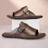 Sandalias para hombre de Amazon transfronterizas, pantuflas hechas a mano de verano talla grande, zapatos de playa transpirables casuales para hombre para uso en exteriores