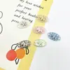 Nuvem Pequena Xadrez Colorido Resina Metal Combinação Etiqueta Redonda Oval Retangular Etiqueta de Roupa Fivela de Chapéu