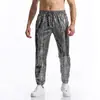 Amazon Transfronteiriça Novos Calças Casuais Masculinas Redondas Onduladas Bronzeadas Estilo Boate Disco Roupas de Performance
