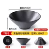 Louças de Melamina Tigelas Comerciais para Macarrão, Plástico Imitando Porcelana Preto Estilo Japonês Tigelas para Sopa de Macarrão de Arroz, Tigelas Grandes para Hot Pot Picante, Tigelas Especiais para Restaurantes de Macarrão