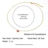 Collar Yingtai de Acero Inoxidable y Acero de Titanio Estilo Ins Europeo y Americano Atemporal Alto Sentido de Gama Popular Pulido Fino Chapado al Vacío en Oro de 18K para Mujer