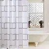 Cortina de ducha para mampara de baño de alto peso proveedor de comercio electrónico transfronterizo cortina de ducha de poliéster impermeable y antihongos para baño