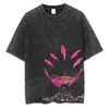 Transfronteriza Lavable230g Camiseta Lavable de Anime Estampado Retro Múltiples Patrones Venta Directa de Fábrica