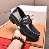 Etiqueta y caja originales, zapatos de cuero para hombre de estilo business casual con hebilla metálica, mocasines versátiles de suela gruesa sin cordones, mocasines que aumentan la altura