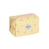 Nueva Bolsa de Cosméticos Acolchada con Lazo de Gran Capacidad, Tacto de Alta Gama, Estilo Ins, Alto Valor Estético, Bolsa de Almacenamiento Portátil para Maquillaje