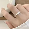 Anillo de Espiga de Trigo Dorado para Mujer, Fresco y Dulce, Versátil, Anillos Pequeños de Flor Apilables, Anillos Únicos y de Moda Tendencia