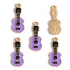 Colgante de Nota Musical de Guitarra Esmaltada Colorida Serie de Instrumentos de Piano Accesorios para Joyería DIY Encanto para Llavero W505