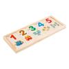 Tablero logarítmico de aprendizaje de emparejamiento digital de madera para niños, rompecabezas de muñecas, juguetes de educación temprana, fabricantes de jardín de infantes, venta al por mayor, generación