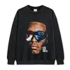 Camiseta Vintage Lavada de Alta Calle Transfronteriza de Lil Uzi Vert Hip-Hop Rap Tendencia Top Holgado