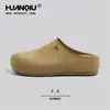 Zapatos Unisex Muller Birkenstock para Hombre Primavera 2026 Nuevo Estilo Exterior Oficina Slip-On Zapatos de Media Pantufla Cerrados para Hombre